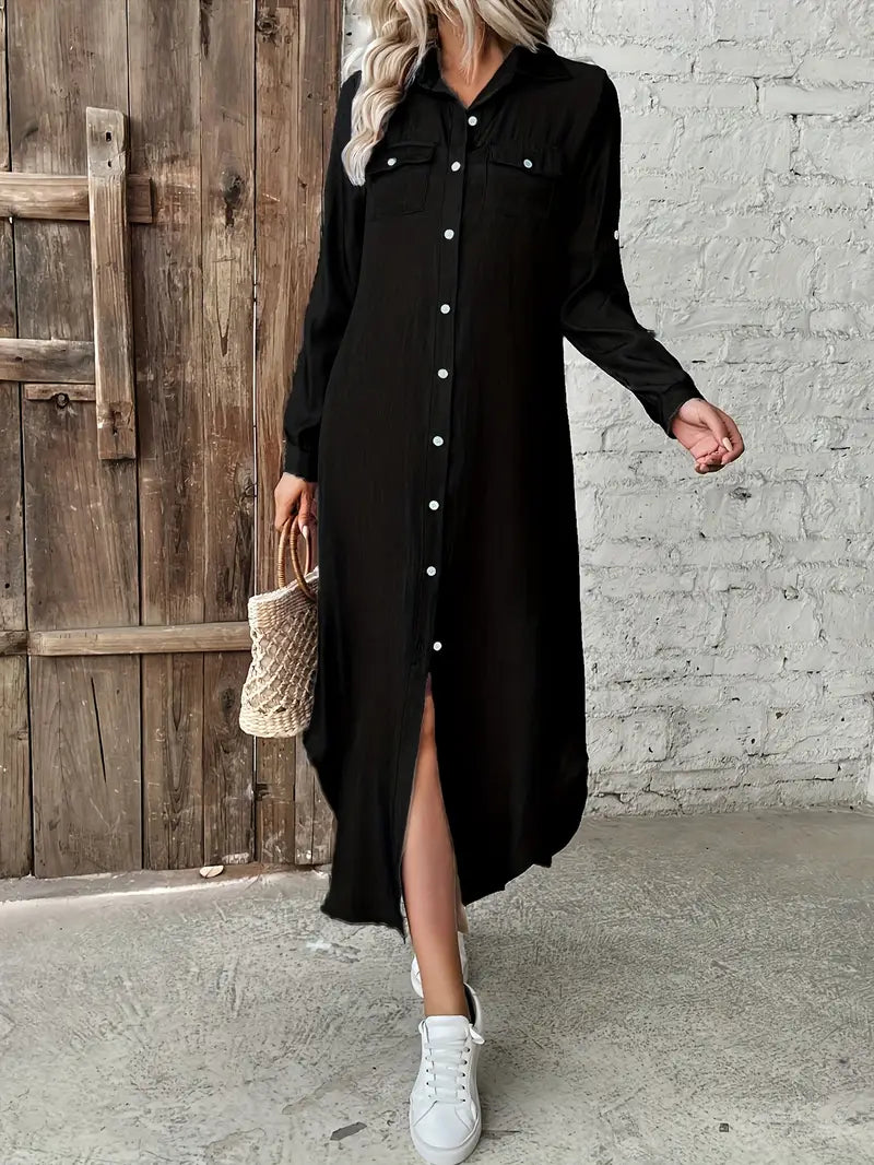 Bellavita™ | Vestido Largo – Look Minimalista con Encanto Europeo y Tejido Premium