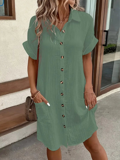 Alessia & Co™ | Vestido Suelto – Corte y Textura Suave de Alta Gama