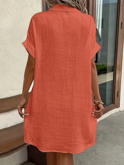 Alessia & Co™ | Vestido Suelto – Corte y Textura Suave de Alta Gama