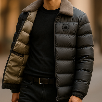 ENZO™ | PREMIUM GESTEPPTE THERMOJACKE MIT POLARFLEECE-KRAGEN